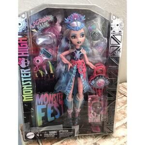 Monster High Monster Fest Lagoona Blue G3 Fashion Doll 2024 music Coachella NIB